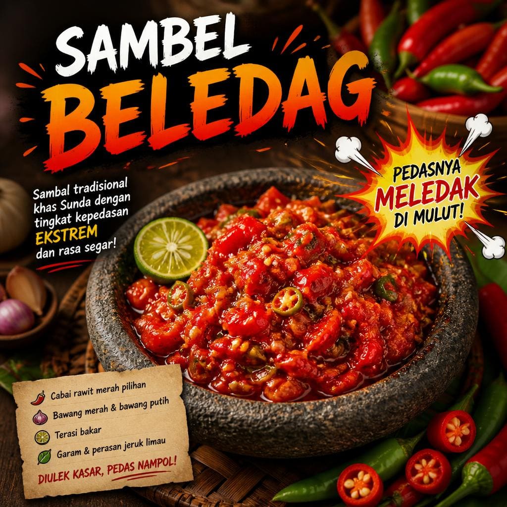 Sambel Beledag di RM Bumi Aki